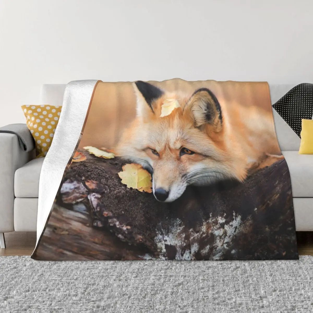 Fox Knitted Blankets Flannel Wild Animal Ultra-Soft Throw Blanket for Home Couch Bed Rug
Fox Knitted Blankets Flannel Wild Animal Ultra-Soft Throw Blanket for Home Couch Bed Rug