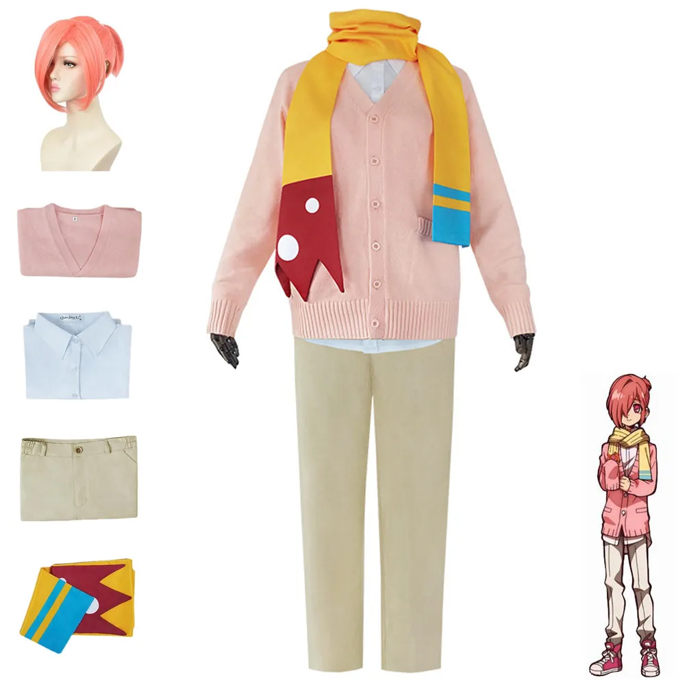Anime Mitsuba Sousuke Toilet-bound Hanako-kun Cosplay Costume Wig Pink Knitted Coat Uniform Man Woman Halloween Carnival Suit
Anime Mitsuba Sousuke Toilet-bound Hanako-kun Cosplay Costume Wig Pink Knitted Coat Uniform Man Woman Halloween Carnival Suit