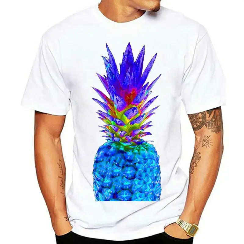 

Edm Rave Festival - Trippy Pineapple Black, Navy T-Shirt New Fashion Tee Shirt