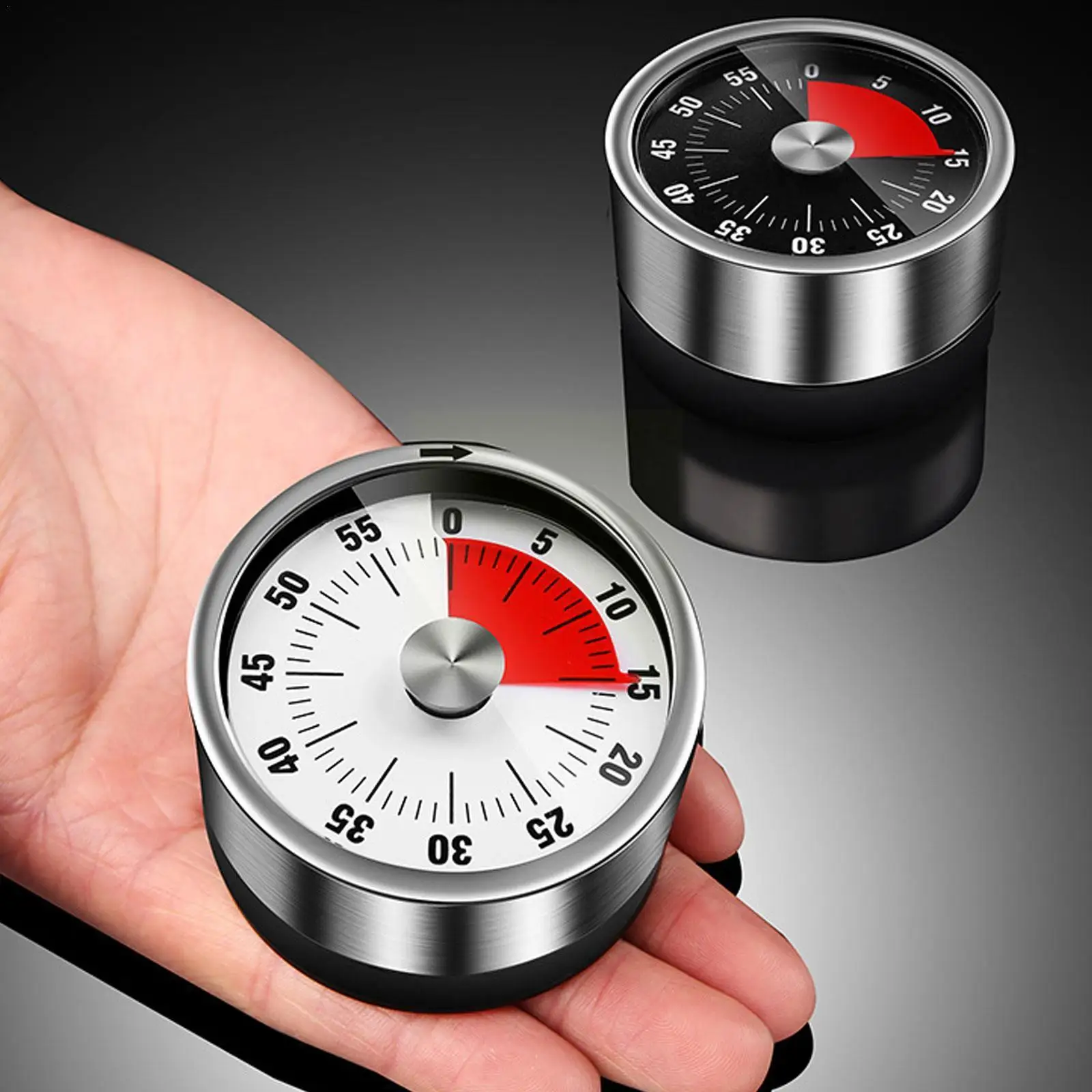 New Stainless Steel Visual Timer Mechanical Kitchen Magnetic Timer Alarm Clock Cooking Loud 60-Minutes Alarm Timer With Tim T7T4
New Stainless Steel Visual Timer Mechanical Kitchen Magnetic Timer Alarm Clock Cooking Loud 60-Minutes Alarm Timer With Tim T7T4