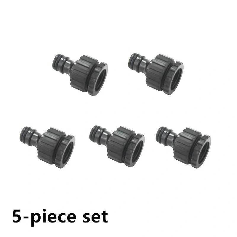 Пластиковые соединители для садового шланга 1/2"-3/4", 5 шт.
Пластиковые соединители для садового шланга 1/2"-3/4", 5 шт.