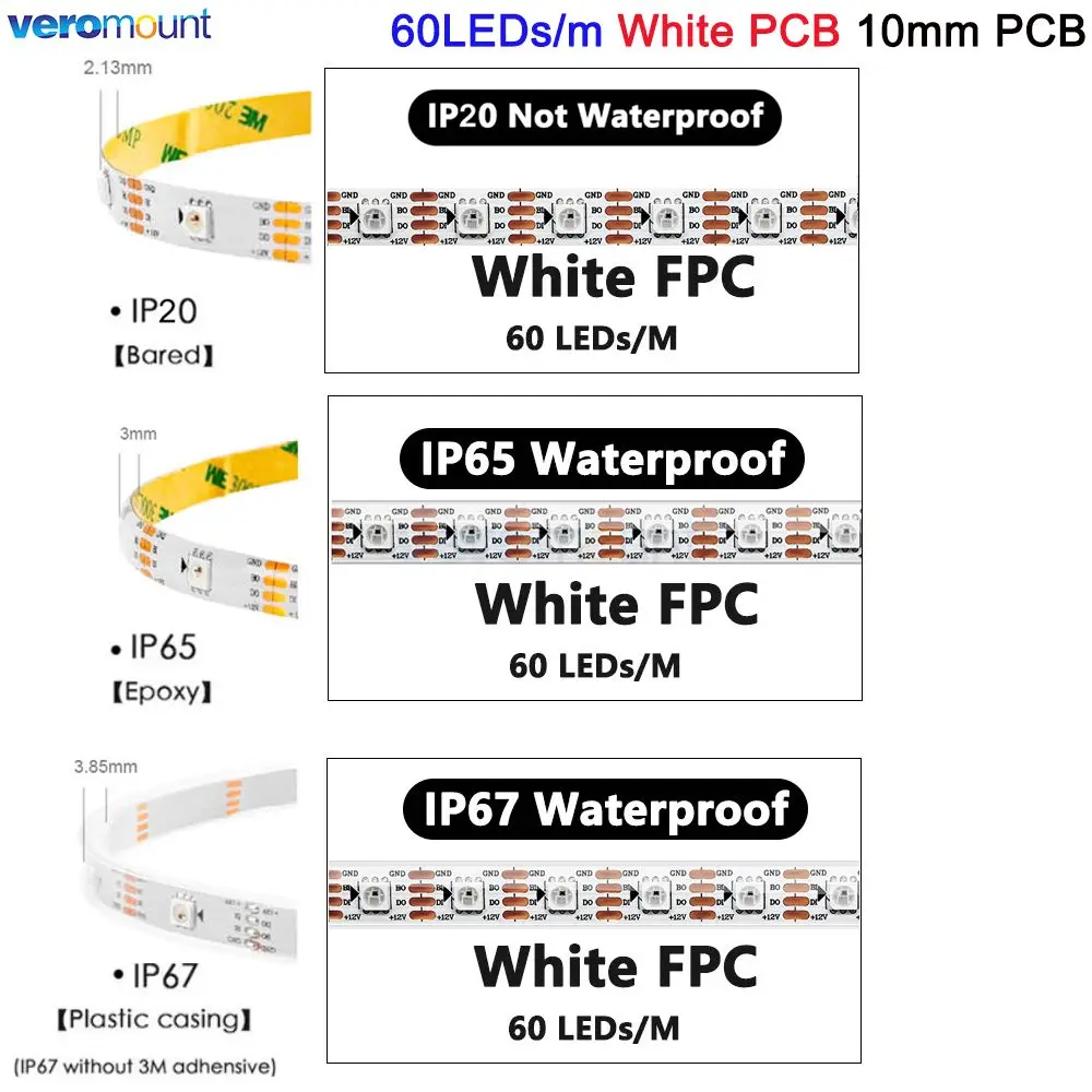 veromount Светодиодная лента WS2815 12В 30/60/144LED/м
veromount Светодиодная лента WS2815 12В 30/60/144LED/м