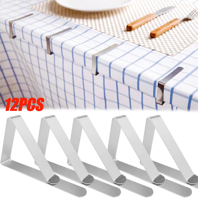 Tablecloth Clips Stainless Steel Anti-Slip Tablecloth Clamps Securing Holder For Wedding Party Promenade Table Cover Clips
Tablecloth Clips Stainless Steel Anti-Slip Tablecloth Clamps Securing Holder For Wedding Party Promenade Table Cover Clips