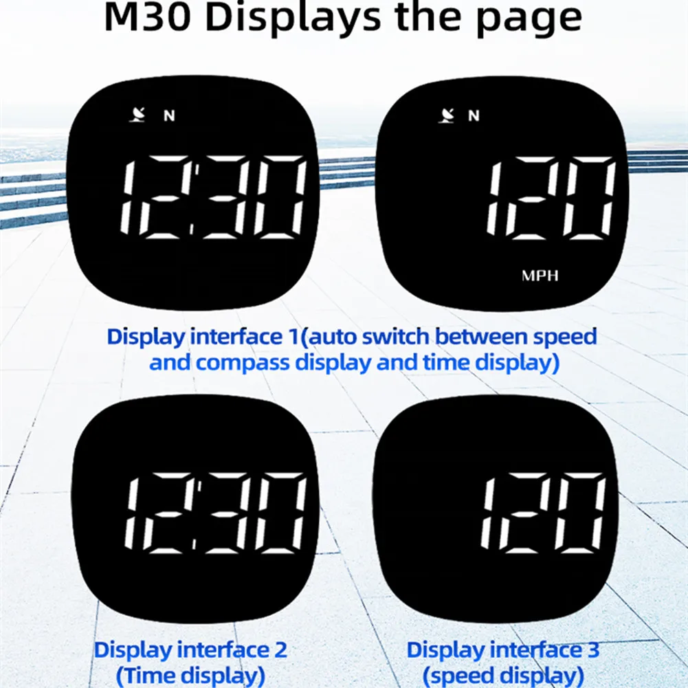 M30 Car Mini OBD GPS Head-Up Display Digital Hud Speedometer Overspeed Alarm Automotive Accessories Compass
M30 Car Mini OBD GPS Head-Up Display Digital Hud Speedometer Overspeed Alarm Automotive Accessories Compass