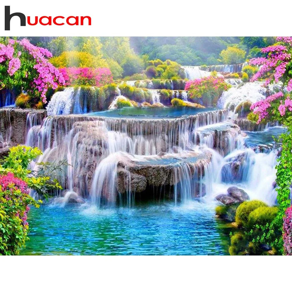 Huacan 5D DIY Diamond Painting Kit Landscape Diamond Embroidery Mosaic Waterfall Children's Room Decor
Huacan 5D DIY Diamond Painting Kit Landscape Diamond Embroidery Mosaic Waterfall Children's Room Decor