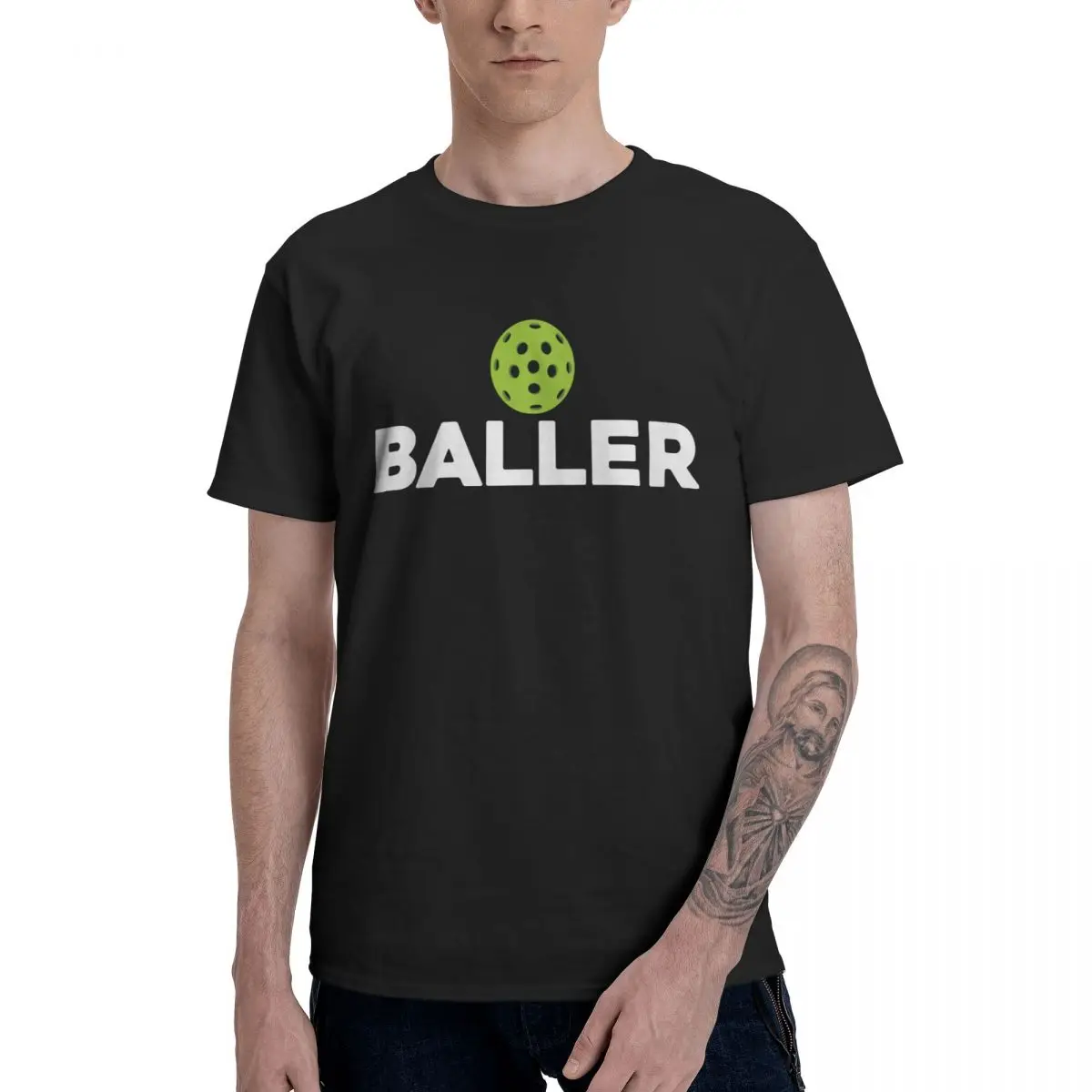 Модные темные футболки Baller с изображением пиклебола, Мужская футболка из чистого хлопка с круглым вырезом, новая футболка оверсайз с коротким длинным рукавом, толстовка
Модные темные футболки Baller с изображением пиклебола, Мужская футболка из чистого хлопка с круглым вырезом, новая футболка оверсайз с коротким длинным рукавом, толстовка