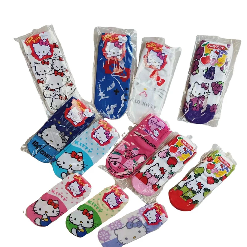 Носки Sanrioed Hello Kitty My Melody Kuromi Cinnamorol, 50 шт., четыре сезона, милые плюшевые хлопковые носки в стиле аниме плюшевые Нескользящие
Носки Sanrioed Hello Kitty My Melody Kuromi Cinnamorol, 50 шт., четыре сезона, милые плюшевые хлопковые носки в стиле аниме плюшевые Нескользящие