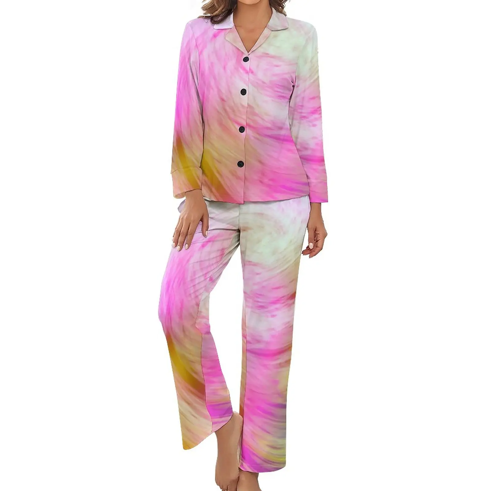 Tie Dye Pajamas Abstract Print Aesthetic V Neck Sleepwear Womens Two Piece Custom Long Sleeves Cute Pajamas Set
Tie Dye Pajamas Abstract Print Aesthetic V Neck Sleepwear Womens Two Piece Custom Long Sleeves Cute Pajamas Set