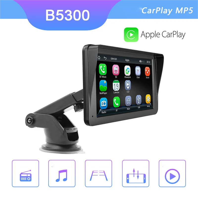 7 Inch Portable Wireless Carplay Car MP5 Player Bluetooth Reverse Image Multifunctional USB Card Insertion Machine
7 Inch Portable Wireless Carplay Car MP5 Player Bluetooth Reverse Image Multifunctional USB Card Insertion Machine