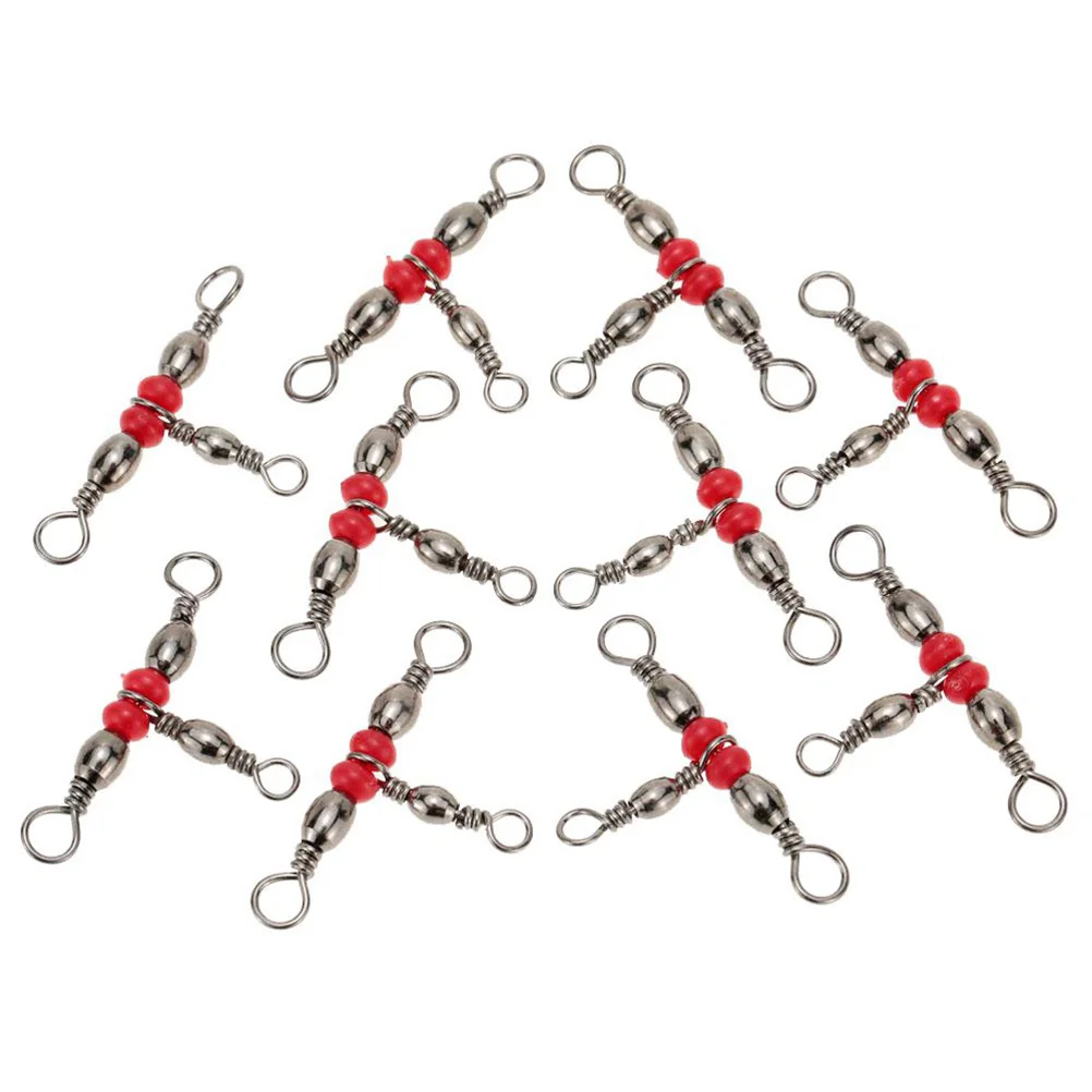 100pcs Fishing Three-way Swivels Triple Swivels Connectors Fishing Swivel Tackle Accessories (Red)
100pcs Fishing Three-way Swivels Triple Swivels Connectors Fishing Swivel Tackle Accessories (Red)