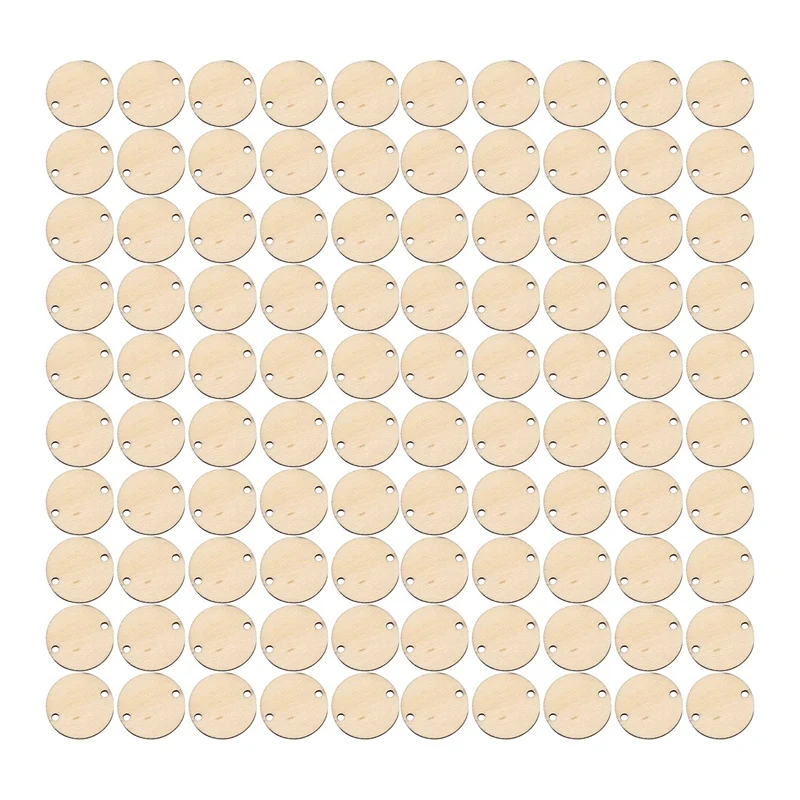 Акция! Круглые деревянные диски с отверстиями бирки для доски на день рождения 100