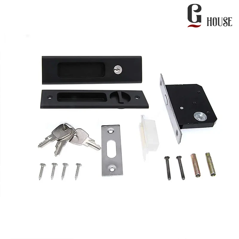 4 Color Invisible Recessed Handle Latch with Keys 1 pack Interior Pocket Door Lock Sliding Barn Door Lock Furniture Hardware
4 Color Invisible Recessed Handle Latch with Keys 1 pack Interior Pocket Door Lock Sliding Barn Door Lock Furniture Hardware