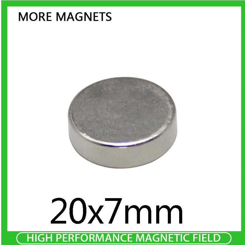 2/5/10/20/30Pcs 20x7mm N35 Neodymium Magnet 20mmx7mm Round Magnets Permanent Strong Powerful NdFeB Magnets 20*7mm
2/5/10/20/30Pcs 20x7mm N35 Neodymium Magnet 20mmx7mm Round Magnets Permanent Strong Powerful NdFeB Magnets 20*7mm