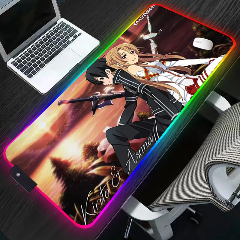 Rgb Mouse Pad Sword Art Online Computer Pc LED Light Desk Accessories Anime Mats Gaming Mat Backlight Keyboard Xxl Gamer Diy
Rgb Mouse Pad Sword Art Online Computer Pc LED Light Desk Accessories Anime Mats Gaming Mat Backlight Keyboard Xxl Gamer Diy