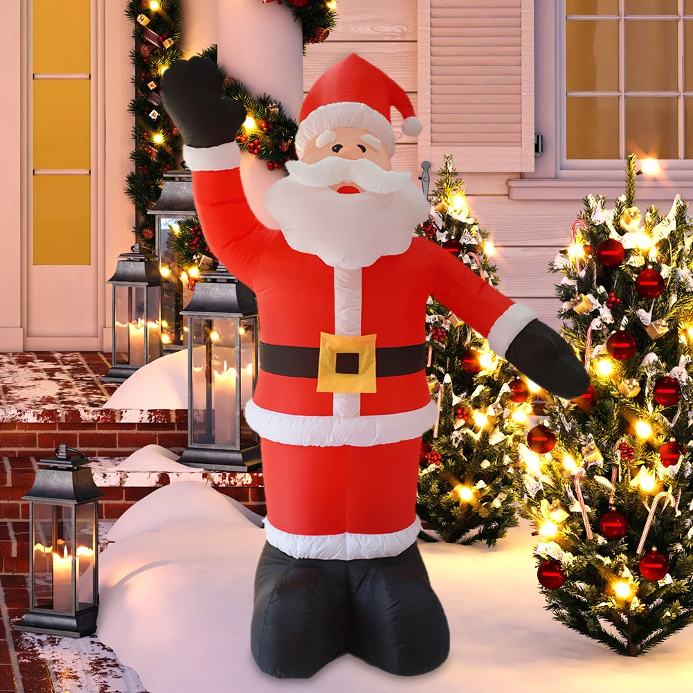 Inflatable Air Blown Up Model 2.4M Illuminated Santa Claus Ornament with LED Light for Xmas Garden Party Decor New Year's Decor
Inflatable Air Blown Up Model 2.4M Illuminated Santa Claus Ornament with LED Light for Xmas Garden Party Decor New Year's Decor