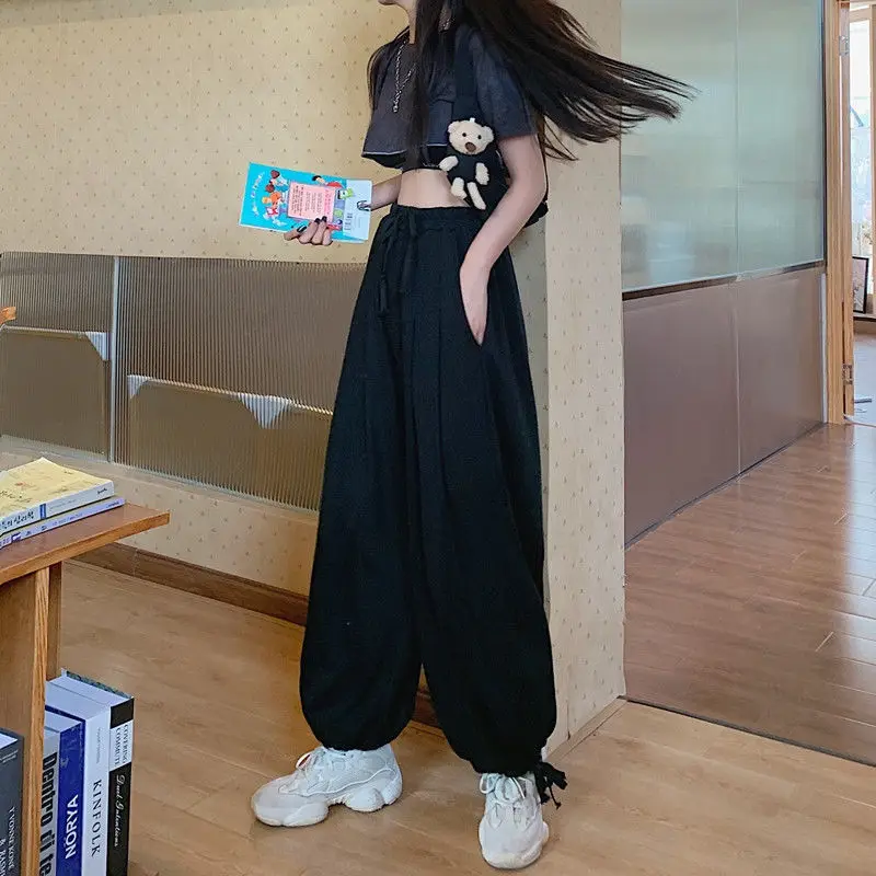 Black Gray Joggers Women Sweatpants Summer Korean Fashion High Waist Solid Color Streetwear Loose Casual Sports Pants Female
Black Gray Joggers Women Sweatpants Summer Korean Fashion High Waist Solid Color Streetwear Loose Casual Sports Pants Female