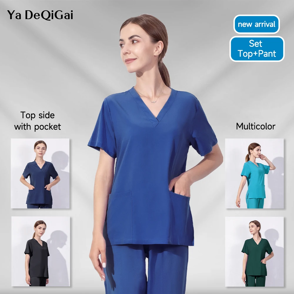 Nurse Medical Scrubs Uniforms Women Surgical Suit V-neck Lab Tops+pants Hospital Dental Clinic Doctor Jogging Workwear Wholesale
Nurse Medical Scrubs Uniforms Women Surgical Suit V-neck Lab Tops+pants Hospital Dental Clinic Doctor Jogging Workwear Wholesale