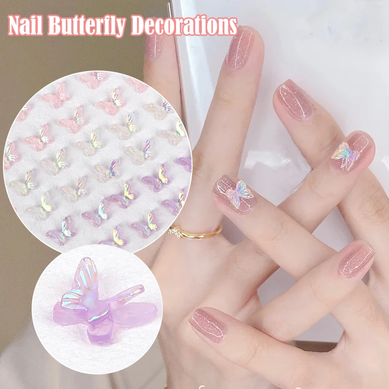 10pcs Aurora 3D Nails Butterfly Jewelry Colorful Glitter DIY Butterfly Rhinestones Nail Art Decorations Manicure Accessories
10pcs Aurora 3D Nails Butterfly Jewelry Colorful Glitter DIY Butterfly Rhinestones Nail Art Decorations Manicure Accessories