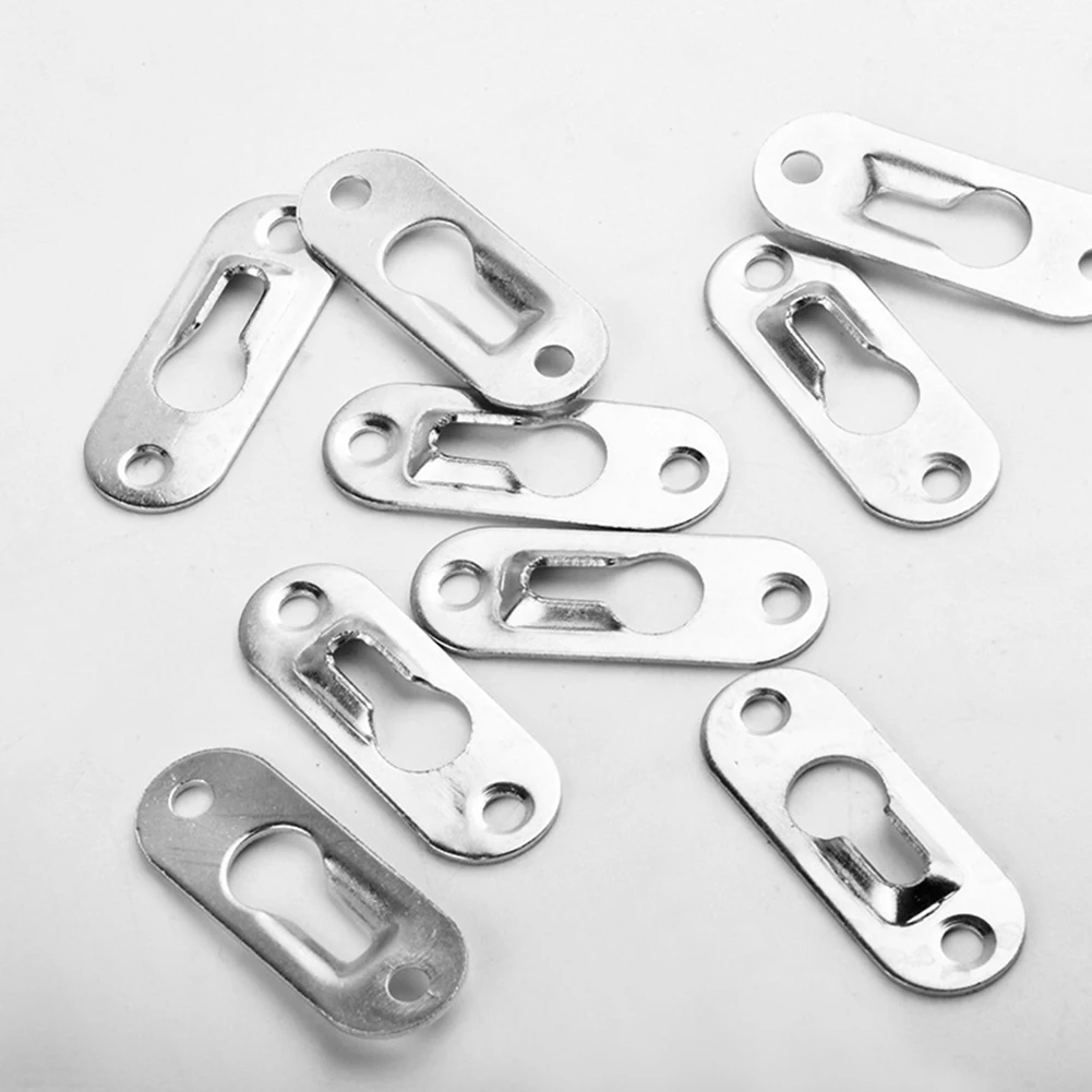 10/30/50pcs Picture Hanger Metal Mirror Hook Snap Metal Keyhole Hanger Fasteners For Picture Photo Frame Furnniture Cabinet
10/30/50pcs Picture Hanger Metal Mirror Hook Snap Metal Keyhole Hanger Fasteners For Picture Photo Frame Furnniture Cabinet