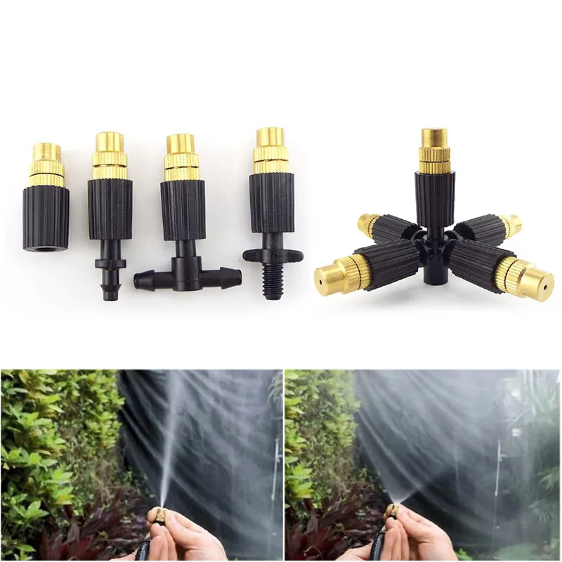 5x Garden watering Sprinkler spray Nozzle water mist fogger Irrigation Misting cooling 4/7mm Tee Connector Sprinkler Accessories
5x Garden watering Sprinkler spray Nozzle water mist fogger Irrigation Misting cooling 4/7mm Tee Connector Sprinkler Accessories