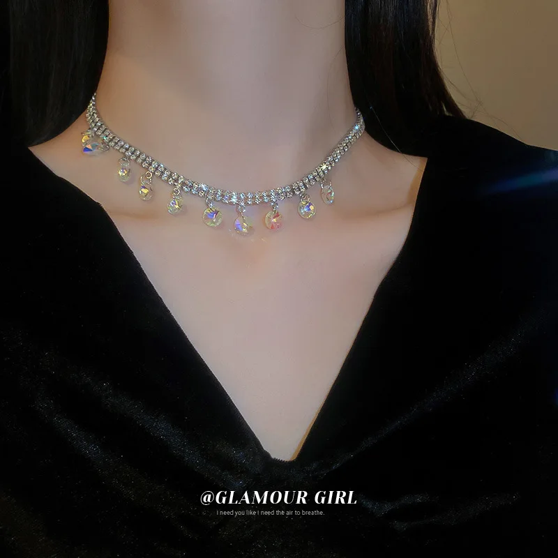 2022 Drop Tassel Crystal Choker Necklaces for Women Clavicle Chain Rhinestones Necklaces Statement Party Jewelry Gifts
2022 Drop Tassel Crystal Choker Necklaces for Women Clavicle Chain Rhinestones Necklaces Statement Party Jewelry Gifts