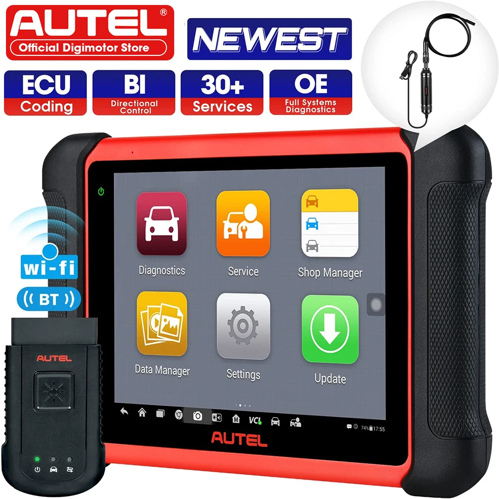 Autel Maxisys MK906BT ECU программирование, OE уровень 30 + профессиональный сканер услуг, двунаправленное управление OBD2, инструмент для диагностики авт...
Autel Maxisys MK906BT ECU программирование, OE уровень 30 + профессиональный сканер услуг, двунаправленное управление OBD2, инструмент для диагностики авт...