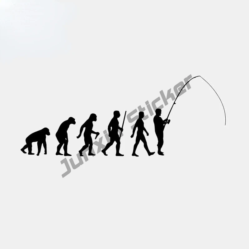 Beautiful Car Sticker Fishing Evolution Man Accessories PVC Decal Black/Silver KK,17*7cm
Beautiful Car Sticker Fishing Evolution Man Accessories PVC Decal Black/Silver KK,17*7cm