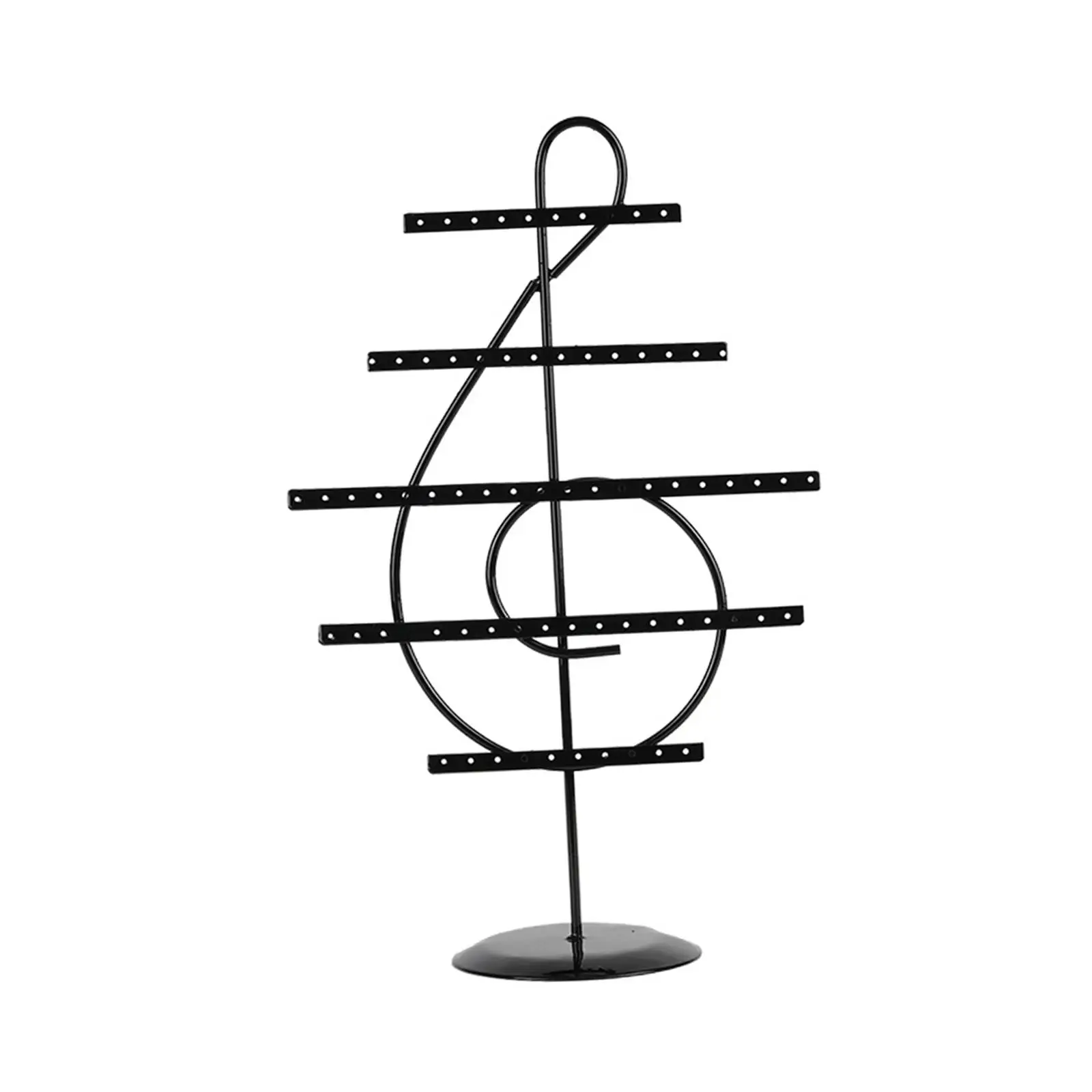 Jewelry Organizer Stand Metal 5 Tier with Holes Note Shaped Earring Holder Organizer for Shows Countertop Stores Tabletop Vanity
Jewelry Organizer Stand Metal 5 Tier with Holes Note Shaped Earring Holder Organizer for Shows Countertop Stores Tabletop Vanity