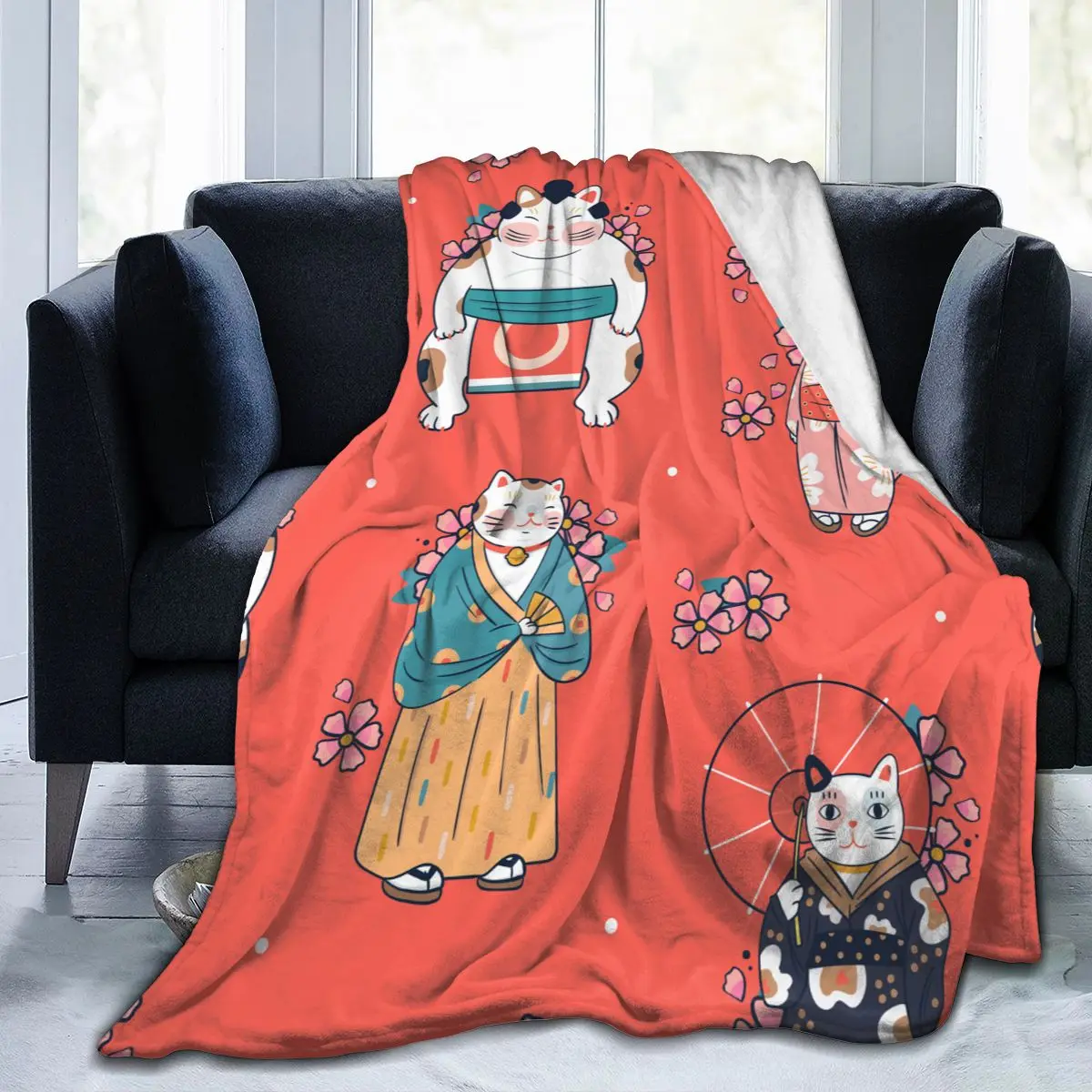 Flannel Blanket Funny Cats Dressed In Japanese Clothes Ultra-Soft Micro Fleece Blanket for Bathrobe Sofa Bed Travel Home
Flannel Blanket Funny Cats Dressed In Japanese Clothes Ultra-Soft Micro Fleece Blanket for Bathrobe Sofa Bed Travel Home