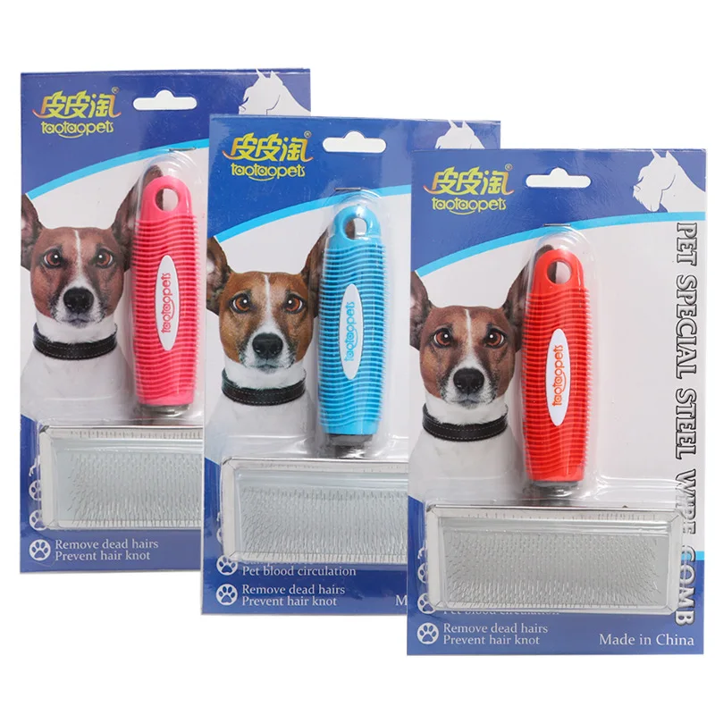 Pet Comb Wool Removal Brush Tangle Teaser Comb Long Haired Brush Comb for Dog Brush Removes Pet Hairs Steel Plate Rubber Handle
Pet Comb Wool Removal Brush Tangle Teaser Comb Long Haired Brush Comb for Dog Brush Removes Pet Hairs Steel Plate Rubber Handle