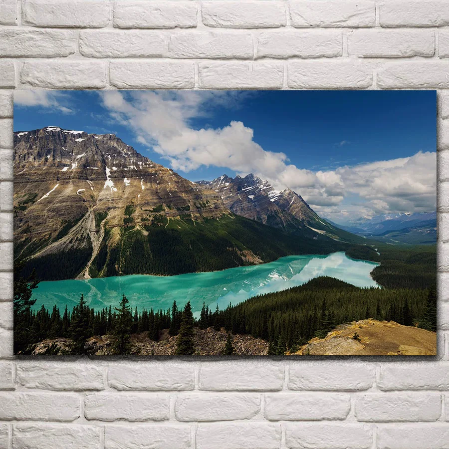 summer banff peyto lake mountains national park landscape living room home art decoration fabric posters for wall KR568
summer banff peyto lake mountains national park landscape living room home art decoration fabric posters for wall KR568