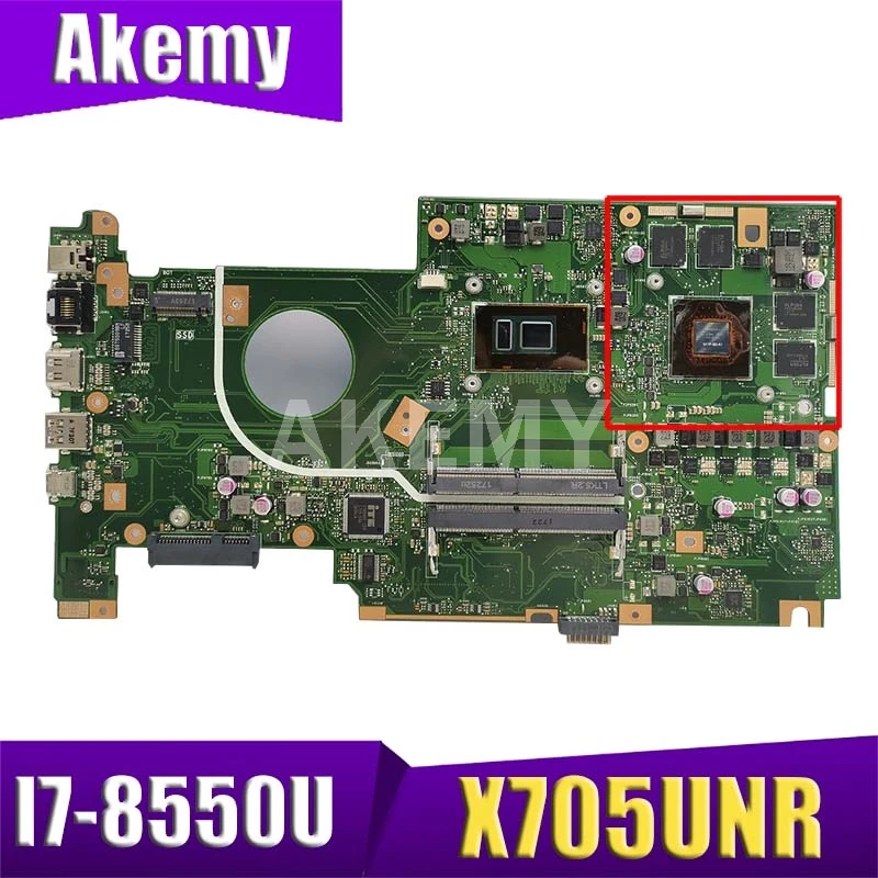 Akemy Original For Asus X705UDR X705UD N705U X705 Laptop Motherboard main board I7-8550U (V4G) GPU 90NB0GV0-R00050
Akemy Original For Asus X705UDR X705UD N705U X705 Laptop Motherboard main board I7-8550U (V4G) GPU 90NB0GV0-R00050