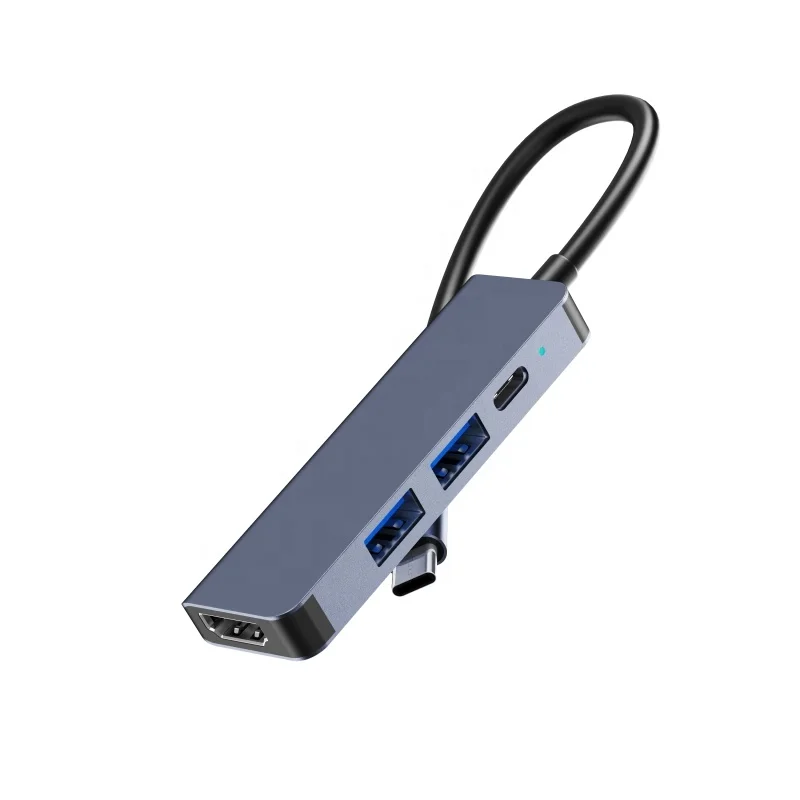 Multiport Adapter 4 In 1 USB 3.0 Type C Hub with PD Charging Port USB C Docking Station USB Data Hub Splitter
Multiport Adapter 4 In 1 USB 3.0 Type C Hub with PD Charging Port USB C Docking Station USB Data Hub Splitter