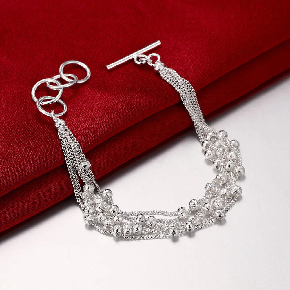 Charm Fashion S925 Sterling Silver 8 inch 6 wire Bead Bracelet For Women Engagement Party Mom Jewelry Bracelets Free Shipping
Charm Fashion S925 Sterling Silver 8 inch 6 wire Bead Bracelet For Women Engagement Party Mom Jewelry Bracelets Free Shipping
