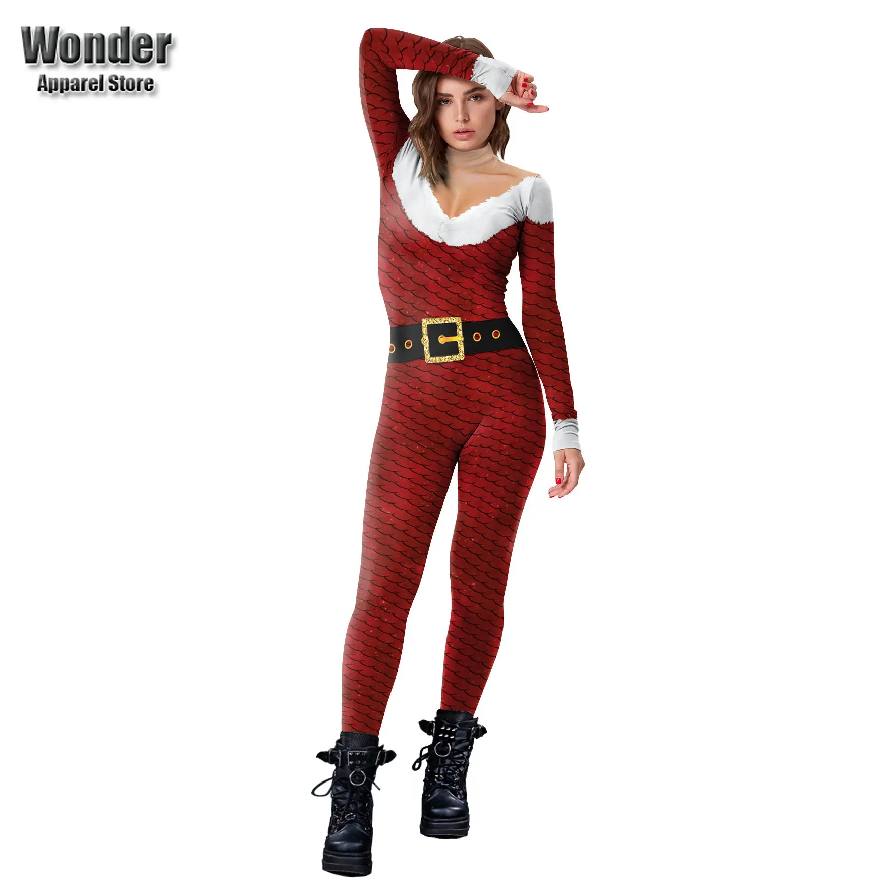 Women Chirstmas Xmas New Years 3D Printing Halloween Cosplay Costumes Adults Santa Claus Role Playing Dress Up Jumpsuit
Women Chirstmas Xmas New Years 3D Printing Halloween Cosplay Costumes Adults Santa Claus Role Playing Dress Up Jumpsuit