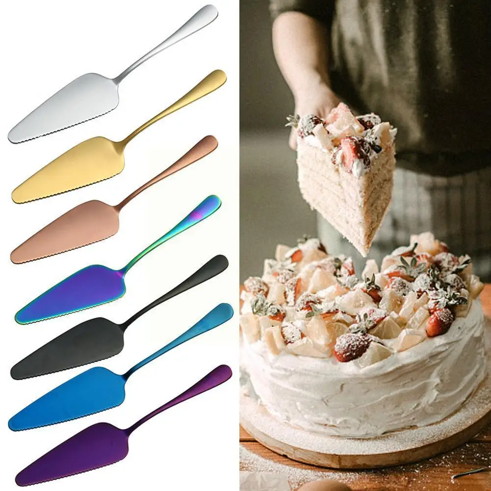 1pc Colorful Stainless Steel Serrated Edge Cake Dropshipping Spatula Cake Server Baking Cutter Pizza Pie Shovel Tool L1K8
1pc Colorful Stainless Steel Serrated Edge Cake Dropshipping Spatula Cake Server Baking Cutter Pizza Pie Shovel Tool L1K8