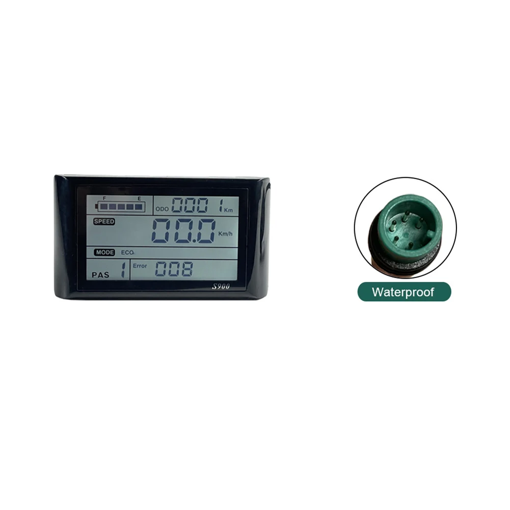 E-bike LCD-S900 Display Waterproof Plug 24V-72V Battery Charge Time For 22.2mm Handlebar Panel Power Consumption Scooter
E-bike LCD-S900 Display Waterproof Plug 24V-72V Battery Charge Time For 22.2mm Handlebar Panel Power Consumption Scooter