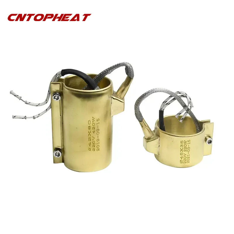 ID60mm Band Heater for Injection Molding Machine 220V Electric Brass Nozzle Band for Extruder/Blowing Machine
ID60mm Band Heater for Injection Molding Machine 220V Electric Brass Nozzle Band for Extruder/Blowing Machine