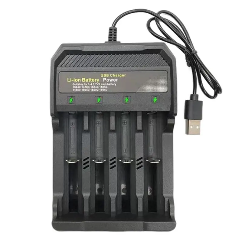 18650 Battery Charger 4 Slots 18650 Charger Independent Charging Lithium Batteries Charging Adapter
18650 Battery Charger 4 Slots 18650 Charger Independent Charging Lithium Batteries Charging Adapter