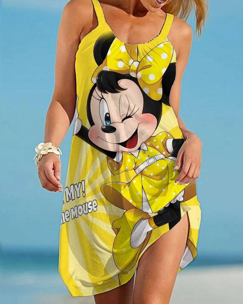 Women's Mid Waist Long Dress, Disney 3D Print, City Leisure Beach Dress, Minnie, Mickey Mouse, Large, Autumn/Summer Novelty
Women's Mid Waist Long Dress, Disney 3D Print, City Leisure Beach Dress, Minnie, Mickey Mouse, Large, Autumn/Summer Novelty