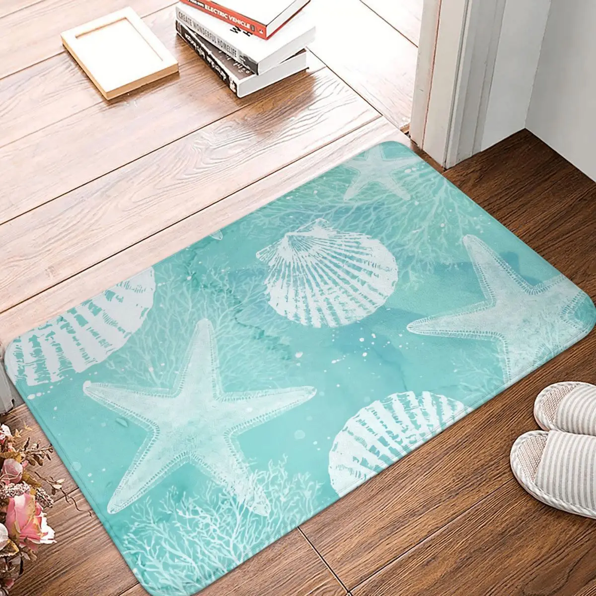 Non-slip Doormat Coastal Starfish Shells Sea Waves Bath Kitchen Mat Welcome Carpet Home Modern Decor
Non-slip Doormat Coastal Starfish Shells Sea Waves Bath Kitchen Mat Welcome Carpet Home Modern Decor
