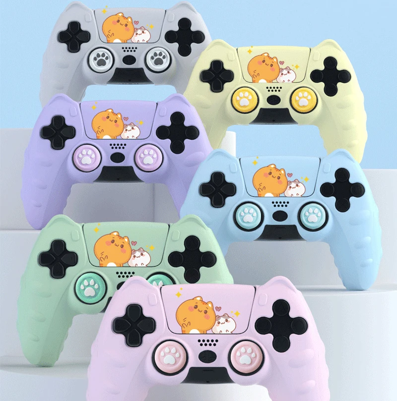 Cat Paw Pink Love Silicone Soft Skin Cover Protective Case For Sony Playstation Dualsense 5 PS5 Controller Thumb Stick Grip Cap
Cat Paw Pink Love Silicone Soft Skin Cover Protective Case For Sony Playstation Dualsense 5 PS5 Controller Thumb Stick Grip Cap