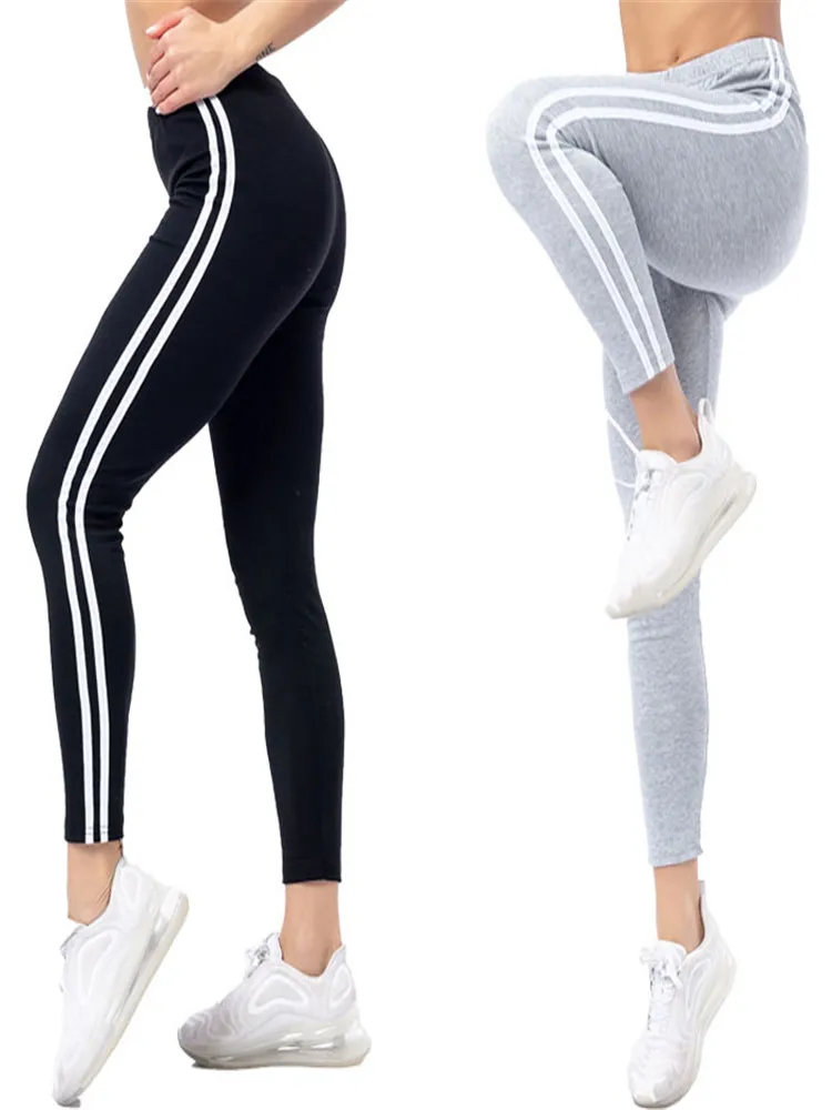 DICHSKI Black White Pants Striped Elastic Trousers Fitness Leggings Women Sporting Workout High Waist Push Up Slim Sportswear
DICHSKI Black White Pants Striped Elastic Trousers Fitness Leggings Women Sporting Workout High Waist Push Up Slim Sportswear
