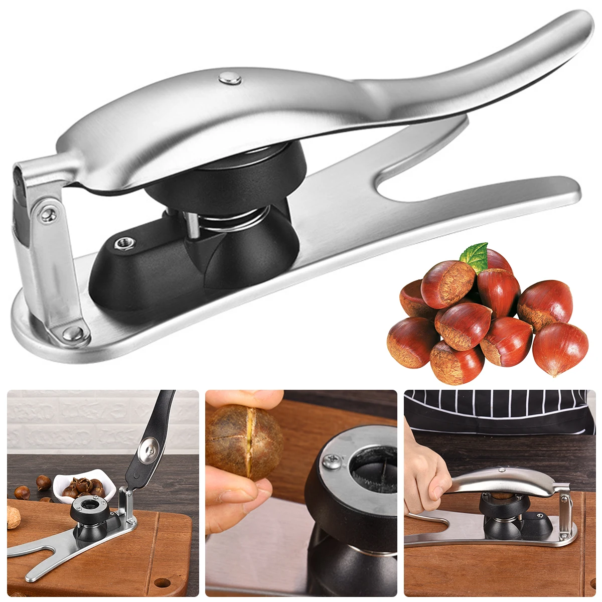 Chestnut Clip Nut Opener Cutter Gadgets 2 In 1 Quick Walnut Pliers Metal Nutcracker Sheller Kitchen Tools Cutter Kitchen Gadgets
Chestnut Clip Nut Opener Cutter Gadgets 2 In 1 Quick Walnut Pliers Metal Nutcracker Sheller Kitchen Tools Cutter Kitchen Gadgets