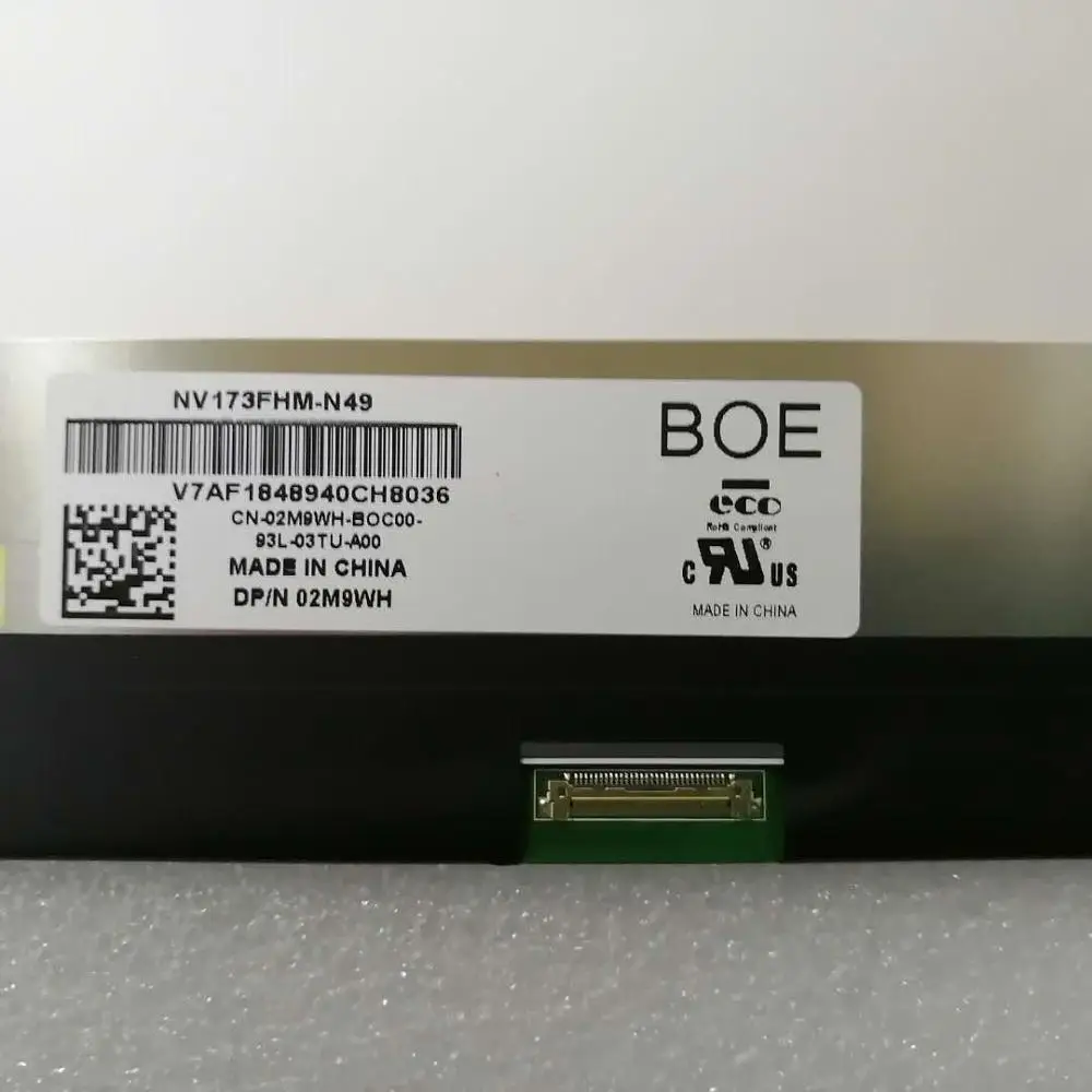 B173HAN04.2 подходит для B173HAN04.3 NV173FHM-N4C NV173FHM-N46 N173HCE-E3A 17,3 дюймов IPS ЖК-экран для ноутбука 1920*1080 EDP 30 контактов
B173HAN04.2 подходит для B173HAN04.3 NV173FHM-N4C NV173FHM-N46 N173HCE-E3A 17,3 дюймов IPS ЖК-экран для ноутбука 1920*1080 EDP 30 контактов