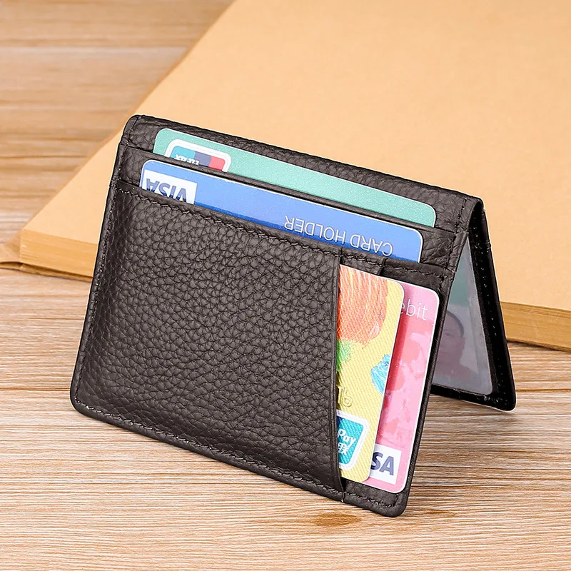 Hot Anti-Theft Men's Card bag Genuine Leather Slim Wallet ID Case Purse Luggage Accessories 10.5cm x 8.2cm x 0.5cm
Hot Anti-Theft Men's Card bag Genuine Leather Slim Wallet ID Case Purse Luggage Accessories 10.5cm x 8.2cm x 0.5cm
