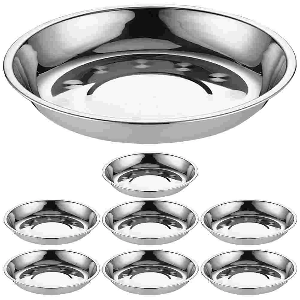 8 Pcs Stainless Steel Disc Plate Round Dishes Grill Grate Camping Trays Meat Containers Kitchen Gadget Steak
8 Pcs Stainless Steel Disc Plate Round Dishes Grill Grate Camping Trays Meat Containers Kitchen Gadget Steak