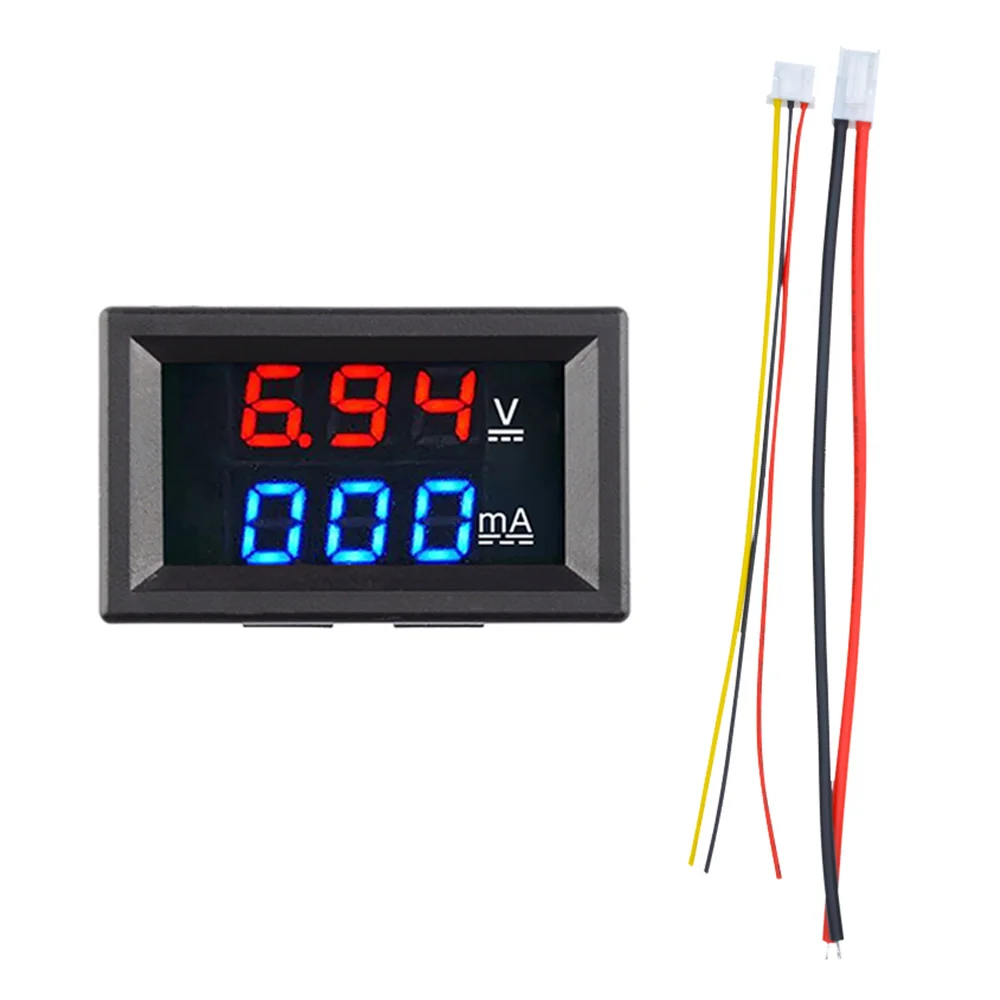 DC 100V 1A LED Voltmeter Ammeter Dual Digital Volt Meter Gauge Motocycle Voltage Current Detector Tester Monitor Panel Tool
DC 100V 1A LED Voltmeter Ammeter Dual Digital Volt Meter Gauge Motocycle Voltage Current Detector Tester Monitor Panel Tool