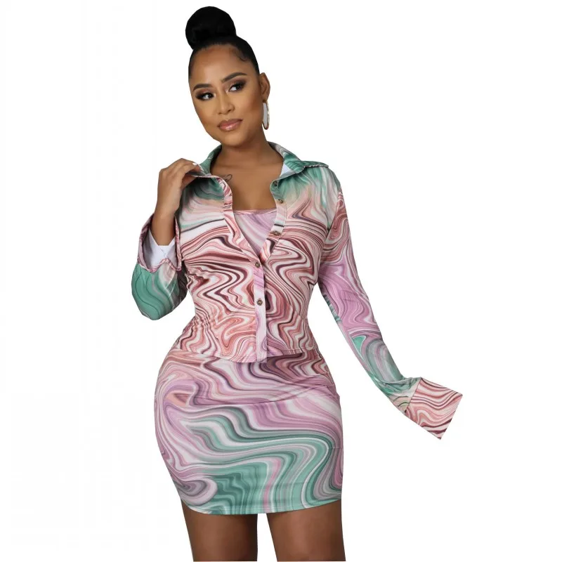 Tie Dye Dress Skirts Sets Women Short Shirt Top With Tank And Mini Skirt Suits Fashion New Street Style Sexy Three Piece Outfits
Tie Dye Dress Skirts Sets Women Short Shirt Top With Tank And Mini Skirt Suits Fashion New Street Style Sexy Three Piece Outfits