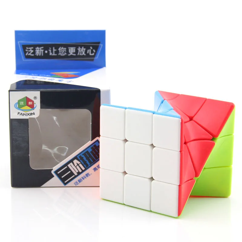 

[Ecube] FanXin Twisty 3x3x3 Magic Cube 3x3 Torsional Professional Speed Puzzle Twisted Brain Teaser Educational Toys For Kids